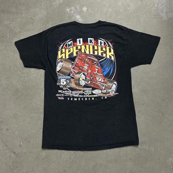 NASCAR Other - Vintage Hanes Mike Spencer NASCAR Graphic Tee